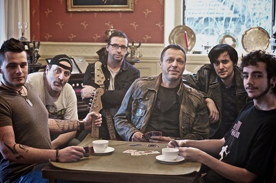 Le groupe en 2014 avec<br>Thibaut, Eric, Philippe, Laurent,<br>Tristan & Tristan !